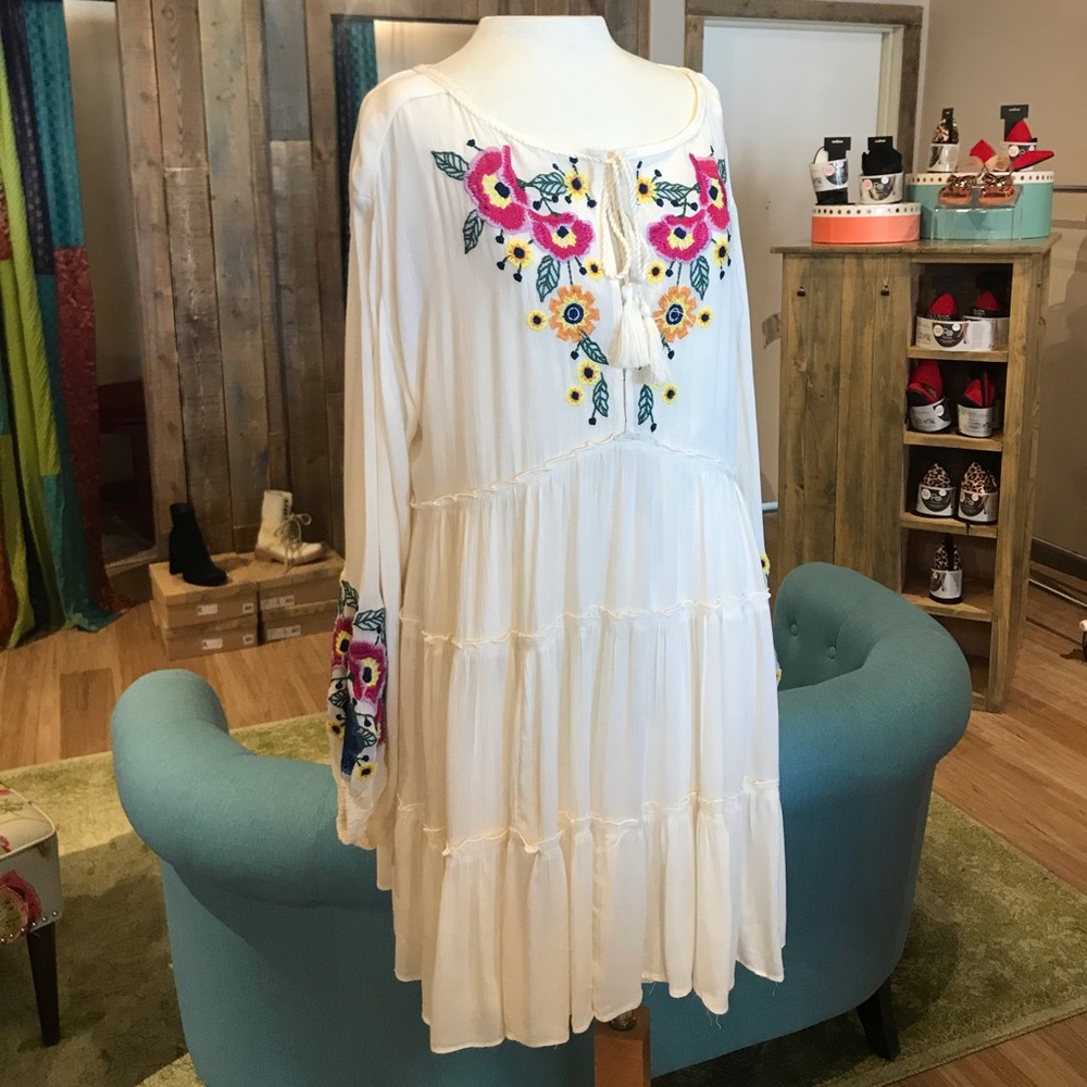 Free People Ecru Dress